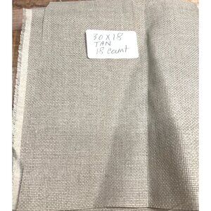30x18 Tan Aida Cross Stitch Fabric 14 Count